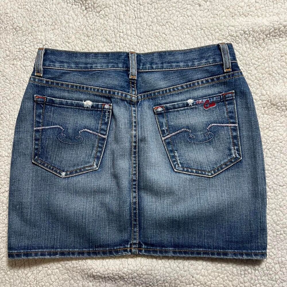 ICONIC Vintage Y2K Blue Cult Denim Mini Skirt - Picture 3 of 4